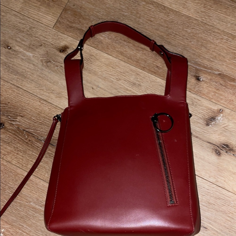 Charles Keith Bordeaux Tote Bag  EUC - Picture 6 of 11